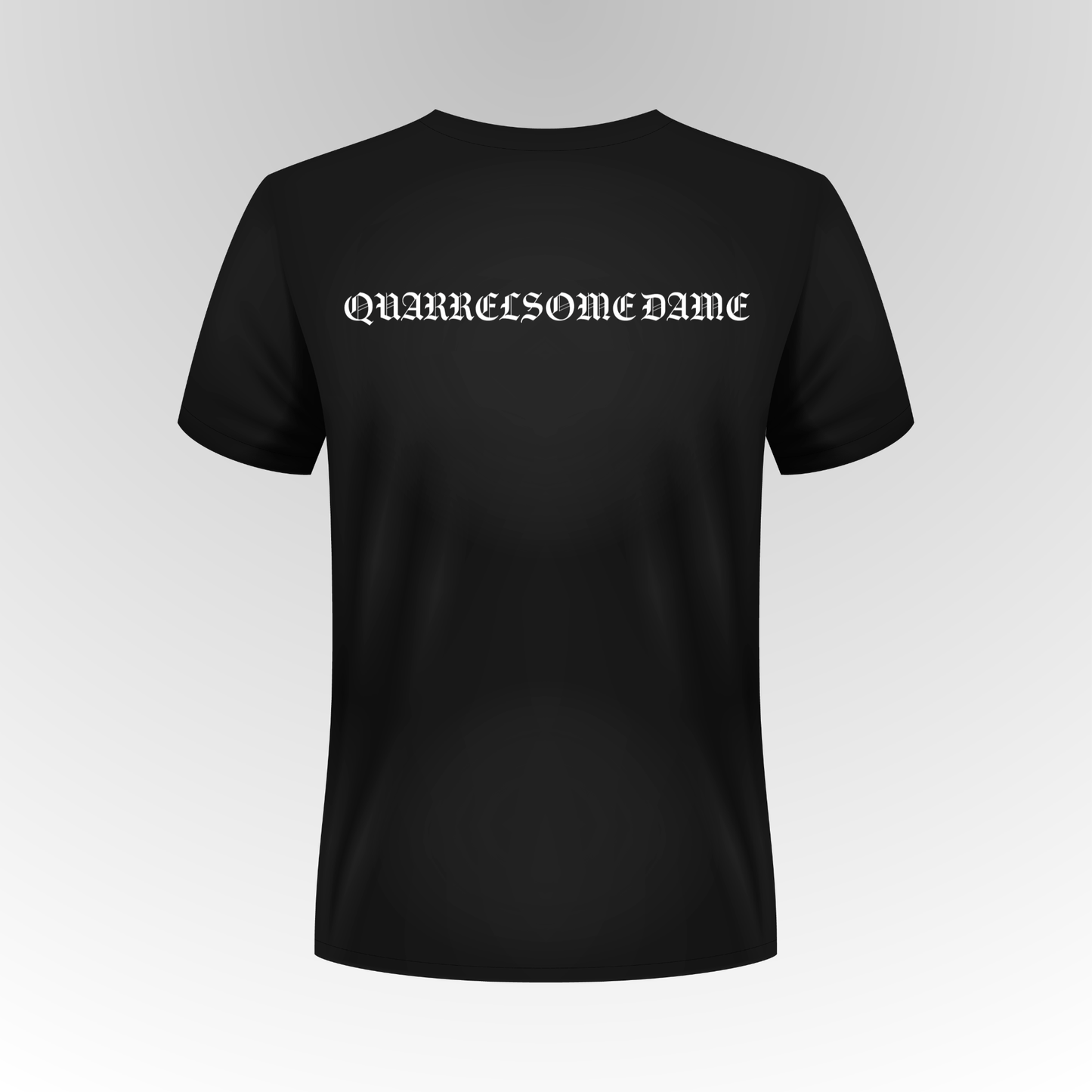 Quarrelsome Dame Oversized T-shirt – Black