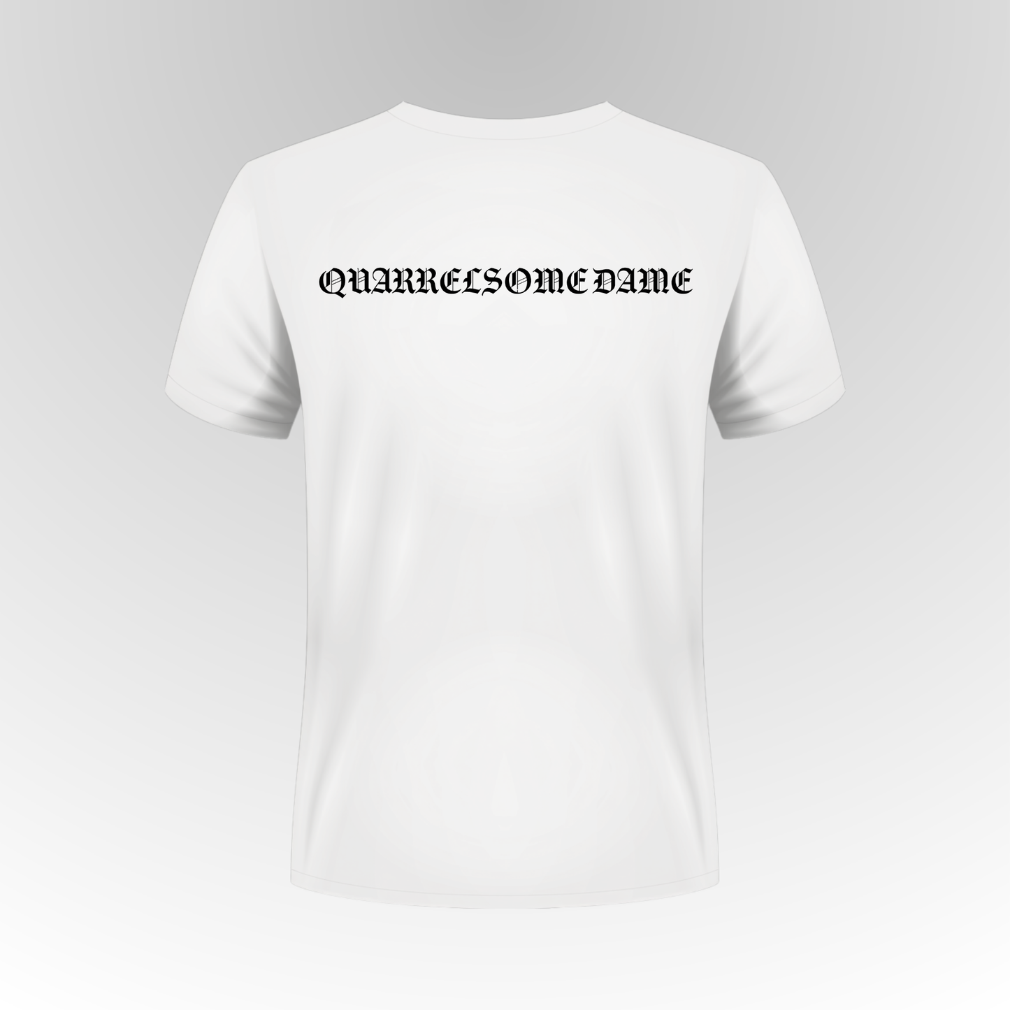 Quarrelsome Dame T-shirt – White