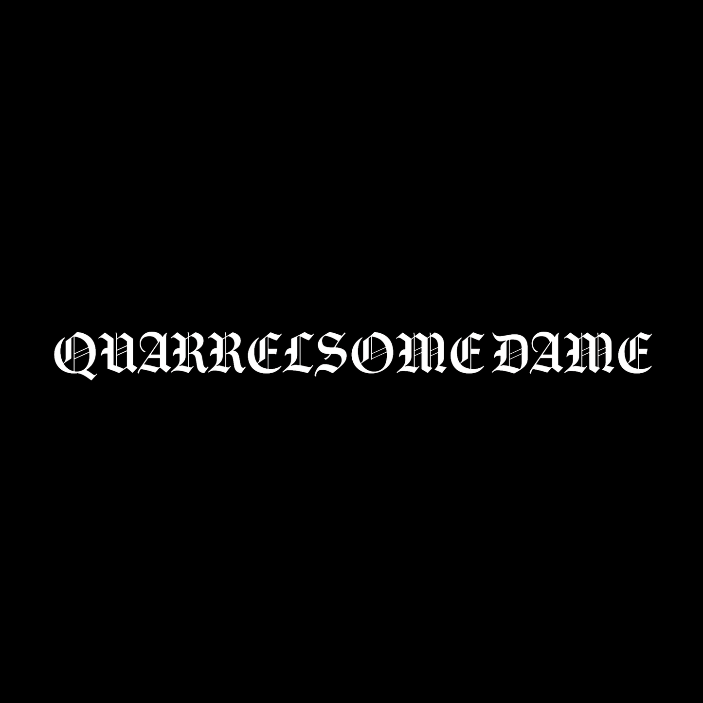 Quarrelsome Dame Oversized T-shirt – Black
